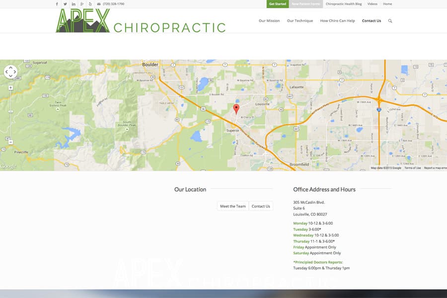 Chiropractor Website screenshot 7
