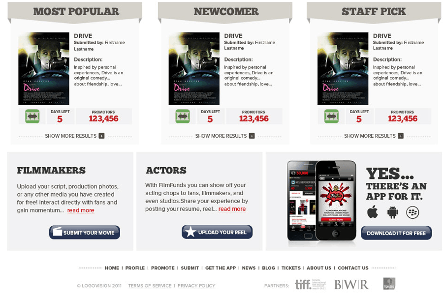 FilmFunds screenshot 2